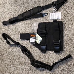 3FOR1- 1pc MOLLE Panel, 1pcBoosteady Rifle Sling, 1pc Single point sling.